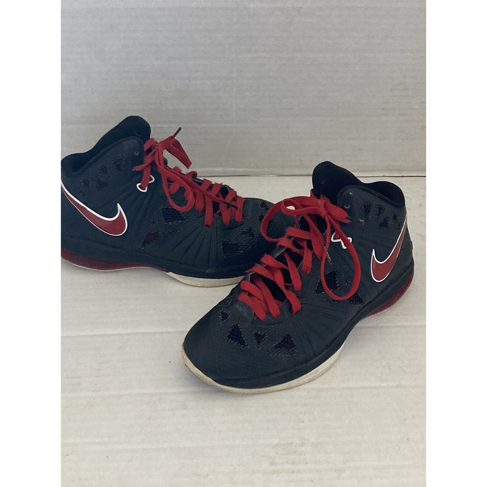 Nike Air Max Lebron James VIII 8 PS Black Red Basketball Boys US 5Y 5 j77